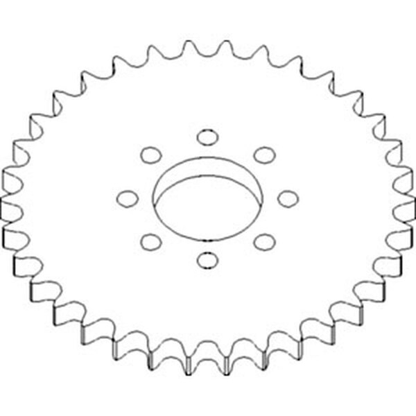 Aftermarket H219634 New Feeder House Sprocket Made Fits John Deere Combine Models 9570STS + COG10-0099 - main
